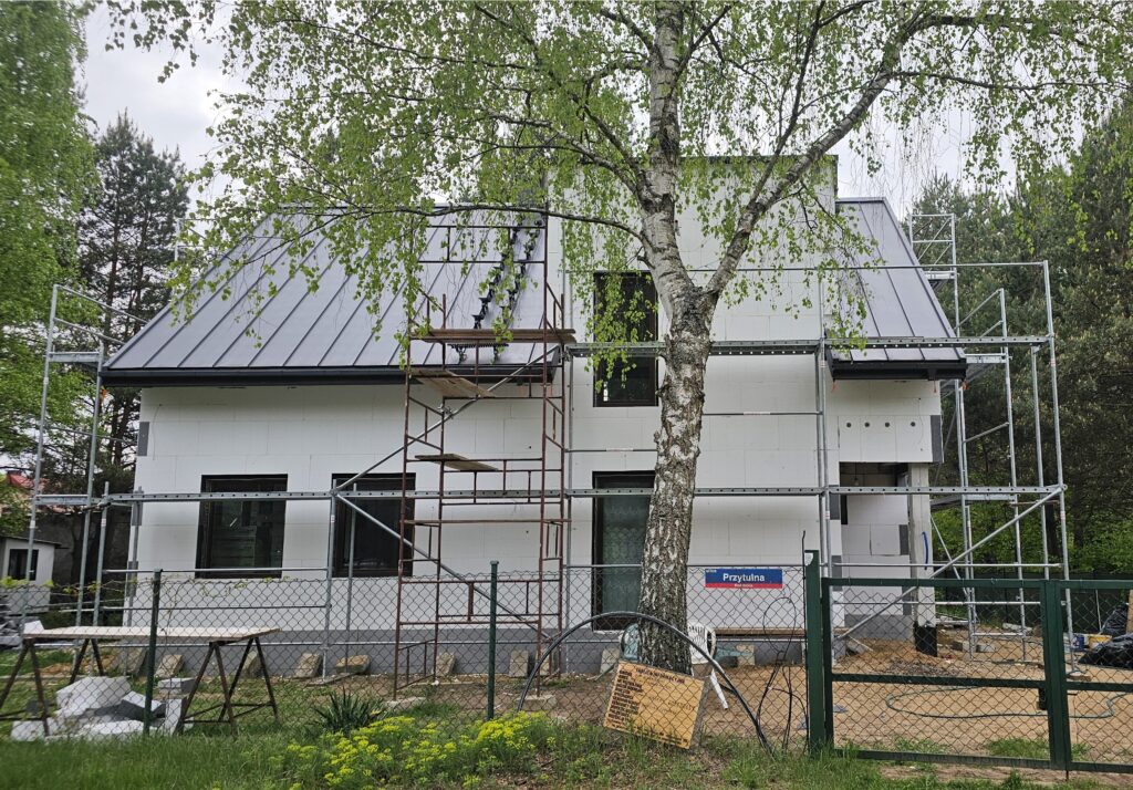 ocieplenie i elewacja w budynku jednorodzinnym - etap pierwszy